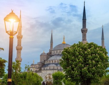Sultanahmet minare ve kubbe mavi Camii, Istanbul, Türkiye