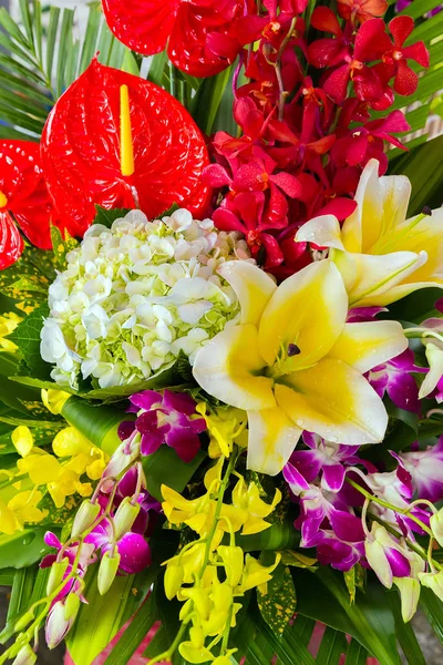Ramo Flores Calla Lily Bouquet Fondos Naturaleza Pascua Primavera Flores —  Fotos de Stock