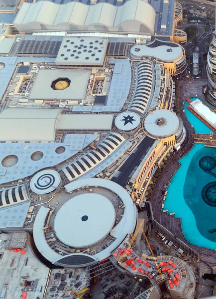 Торговий Центр Дубая Вид Зверху Пташиного Польоту Готель Знаменитий Dubai — стокове фото