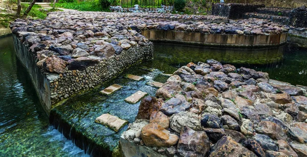 Waterfal Hot Spring Dans Sud Krabi Piscines Artificielles Sels Minéraux — Photo