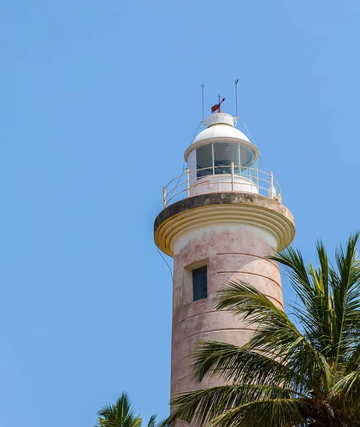 Lighthouse Galle Fort Cast Iron Tower Cylindrical Tower Balcony Lantern — Stock Photo, Image