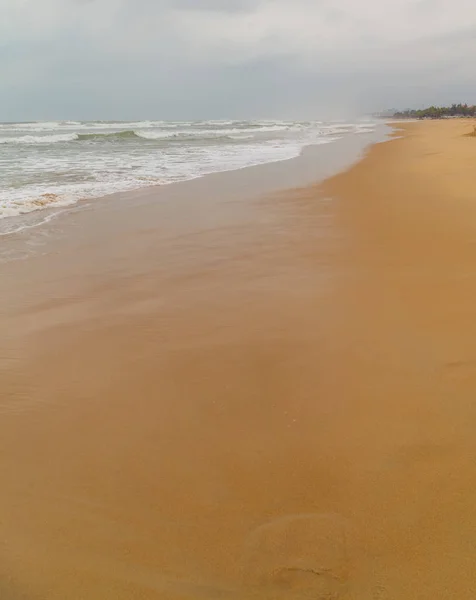 Wave Zandstrand Prachtig Strand Stad Danang Vietnam — Stockfoto