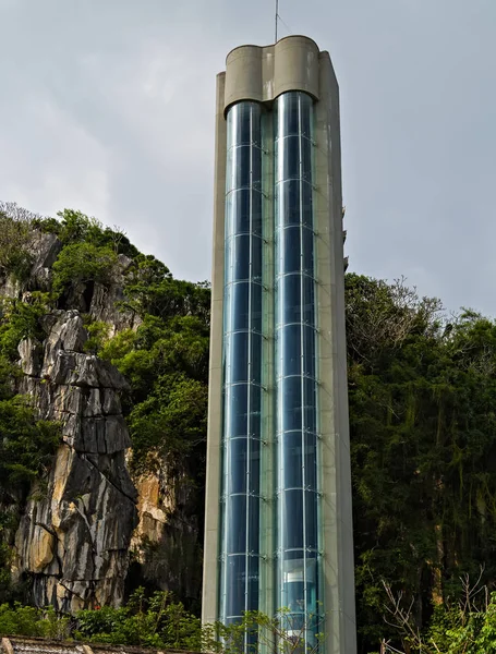 Passenger Lift Steel Elevator Cabins Nang Must See Marble Mountains — Stock Photo, Image