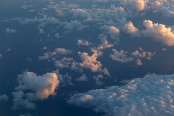 Vista Aérea Pôr Sol Nublado — Fotografia de Stock