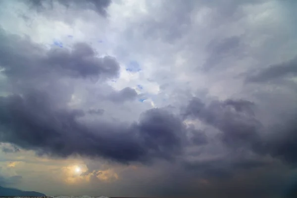 Fundo Abstrato Com Nuvens Fofo Composição Natureza Nuvem Paisagem Pena — Fotografia de Stock