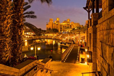 Jumeirah, Dubai, Birleşik Arap Emirlikleri, 26 Ocak 2016: Madinat Jumeirah Arap Resort - Dubai Dubai lüks 5 yıldızlı tesis olduğunu.