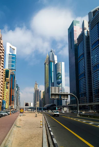 Ver sobre Rascacielos Dubai Emiratos Árabes Unidos — Foto de Stock