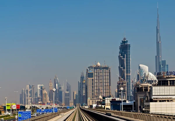 Landmark Dubai Burj Khalifa légifelvételek — Stock Fotó