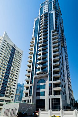 Panorama gökdelenleri Dubai şehri, Birleşik Arap Emirlikleri