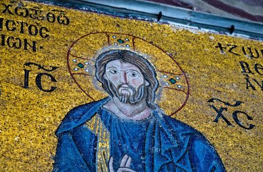 Bizans simgesi İsa Mesih Ayasofya Sophia Architecture