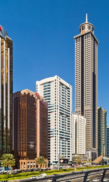 City Skyscraper View architecture Cityscape Dubai, United Arab E — Stock Photo, Image