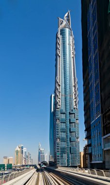 Panorama gökdelenleri Dubai şehri, Birleşik Arap Emirlikleri