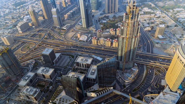 Vista aérea Dubai cidade Emirados Árabes Unidos — Fotografia de Stock