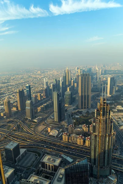 Légifelvételek Dubai város Egyesült Arab Emírségek — Stock Fotó