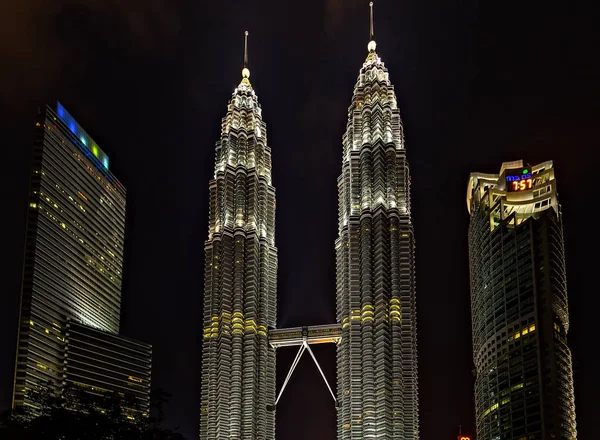 Kuala Lumpur cidade centro da cidade skyline Twin Tower Malásia — Fotografia de Stock