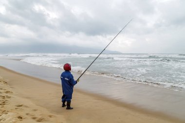 Büyük oyun olta denizde somon trolling
