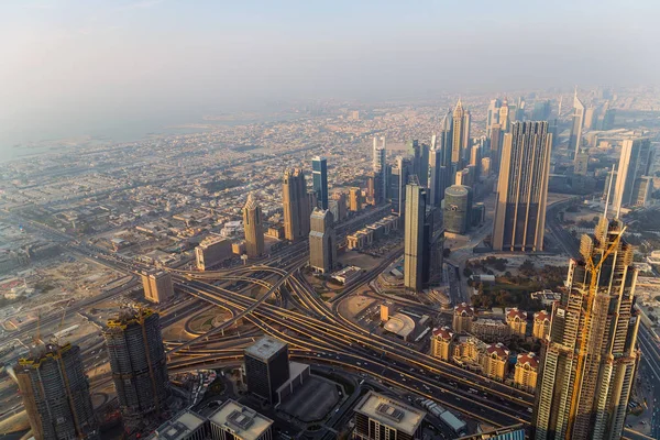 Vista aerea Dubai città Emirati Arabi Uniti — Foto Stock