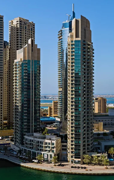 Byggnader av Dubai Marina bay Dubai, Förenade Arabemiraten — Stockfoto