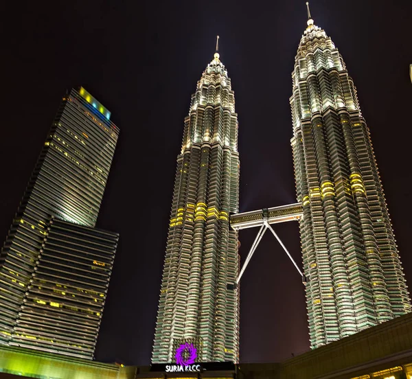 Kuala Lumpur cidade centro da cidade skyline Twin Tower Malásia — Fotografia de Stock