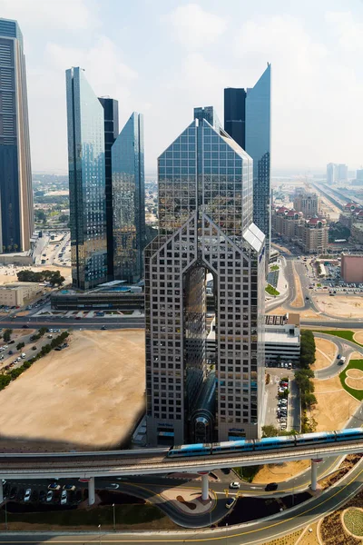 Vue sur les gratte-ciel Dubai Marina Émirats arabes unis — Photo