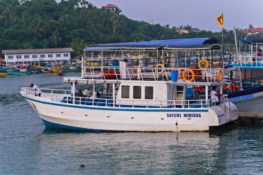 Mirissa Balina Tekne Turlarını İzliyor