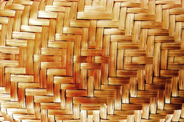 Mat wooden reed wicker texture background rattan — Stock Photo, Image