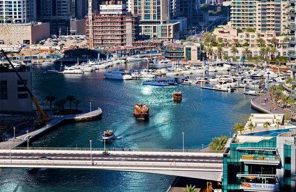 Marina Walk Marine Transport Station Private Dubai Schnellboot tou — Stockfoto