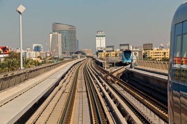 Dubai Lines Metro inşaat otomatik tren