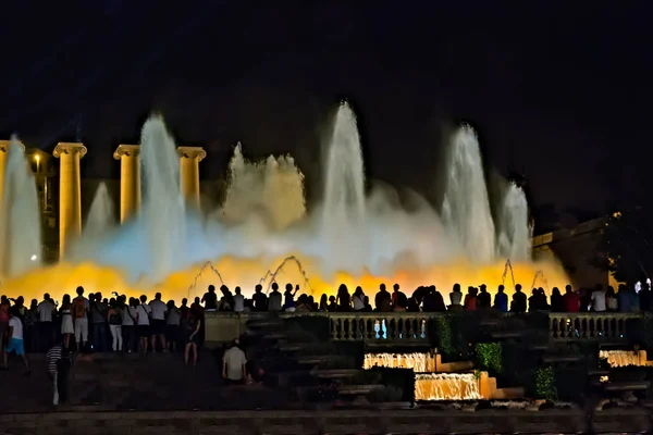 Spectacular show of light, Magic Fountain of Montjuïc Barcelona — Stock Photo, Image