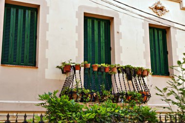 Çerçeve oluşturma mimarisi Barselona, Ispanya.