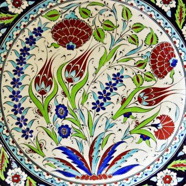 Seramik el boyalı plakalar Hatıra arka plan
