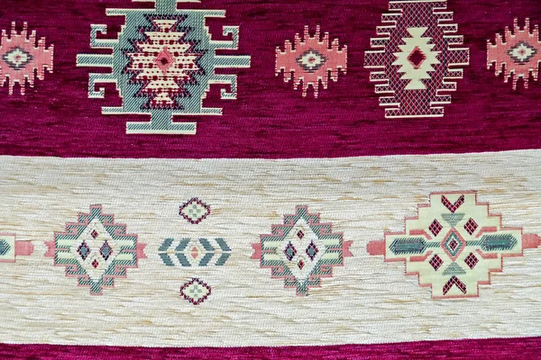 Ręcznie tkany dywan Orientalny ornament tekstylny — Zdjęcie stockowe