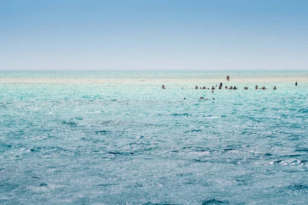 Red Sea White Island Sea Seashore Sharm El Sheikh, Afrika Egypte. — Stockfoto