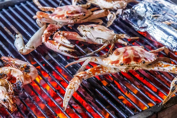Krab barbecue grill — Stockfoto