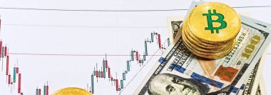 yüz dolarlık banknot grafiği bitcoin kripto btc dijital marketi