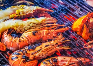 Istakoz Barbekü pişirme