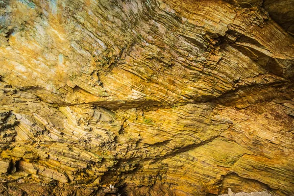 Blå grottor sten struktur eller bakgrund Grekland ön Zakyntho — Stockfoto