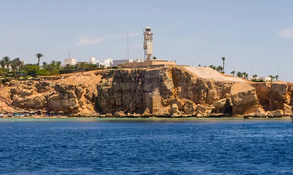 Faro Mar Rojo Sinaí montañas paisaje panorámico en Egipto —  Fotos de Stock