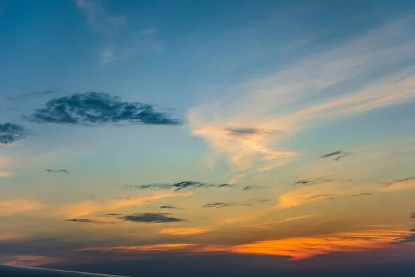 夕方の夕焼け航空写真 — ストック写真