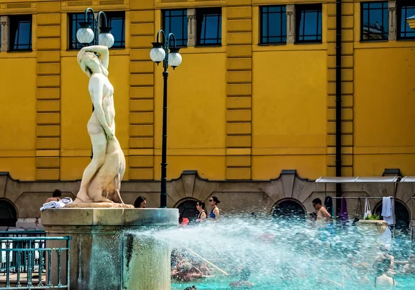 Szechenyi Spa Baths in Budapest spa baths in Europe. August 24, — Stock Photo, Image