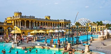 Szechenyi Spa Hamamları, Budapeşte. 24 Ağustos 2019