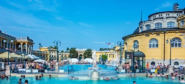 Szechenyi termalbad i Budapest. 24 augusti, 2019 — Stockfoto