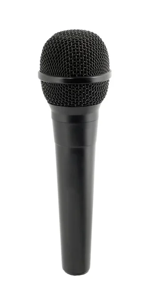 Trådlös Dynamisk Mikrofon Isolerad Vit Bakgrund — Stockfoto