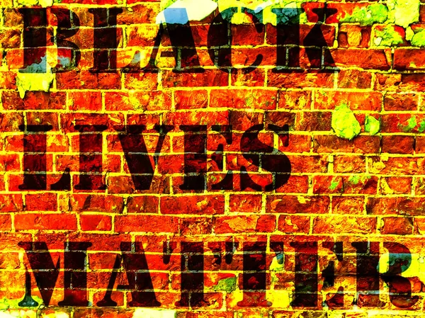 Black Lives Matter Гасло Black Racism African American Stencil Red — стокове фото