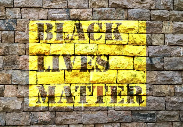 Black Lives Matter Slogan Bevrijding Banner Ontwerpen Geel Stencil Oude — Stockfoto