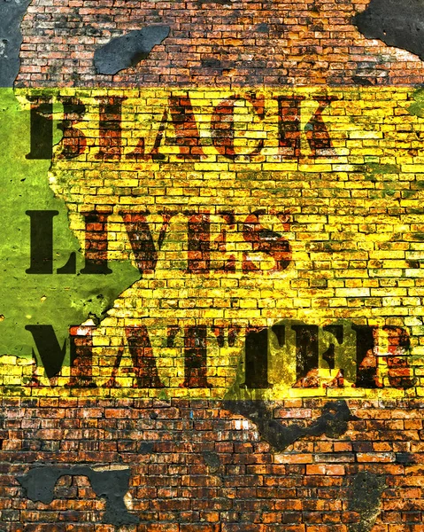 Black Lives Matter Logan Protestors Black Racism African American Yellow — стокове фото
