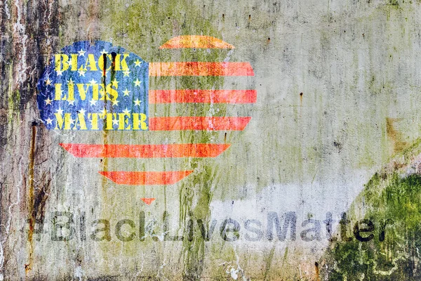 Black Lives Matter Hashtag Text Liberation Banner Designs Stencil Heart — Stock fotografie