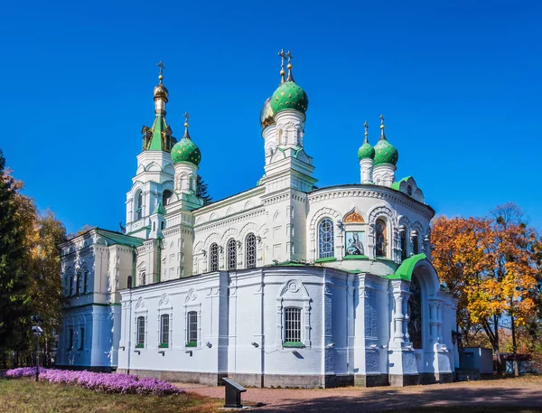 Reserve Campo Grande Batalha Poltava Igreja Ortodoxa Sansão Ucrânia Campo — Fotografia de Stock