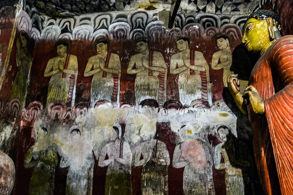 Estatuas Buda Templo Cueva Dambulla Sri Lanka —  Fotos de Stock
