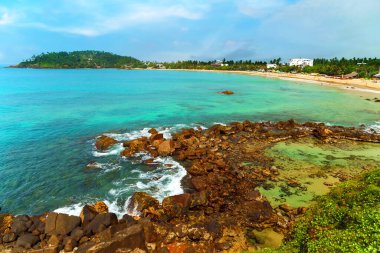 Mirissa 'nın güney Sri Lanka' daki plaj yerleri.